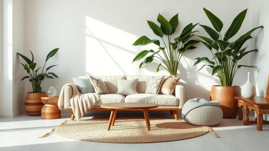 A harmonia entre estilos: minimalismo e boho
