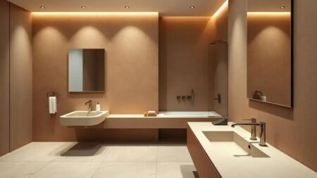 Banheiros contemporâneos: estética minimalista e funcionalidade