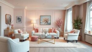 Decoração feminina e delicada para apartamento de mãe e filha