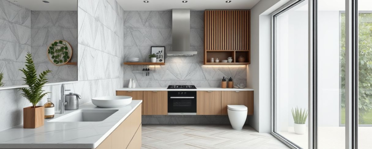 Como usar pia de porcelanato na decoração de cozinhas e banheiros 10 Como usar pia de porcelanato na decoração de cozinhas e banheiros