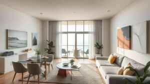 Bimá Arquitetura revitaliza apartamento em Praia Grande para momentos familiares