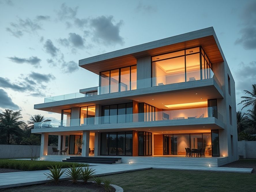 Construção de casas de luxo Construção de casas de luxo