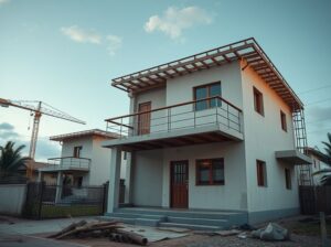 Construção de casas populares