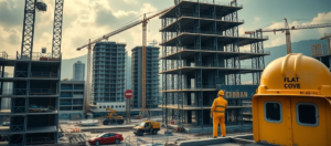 obras em construção