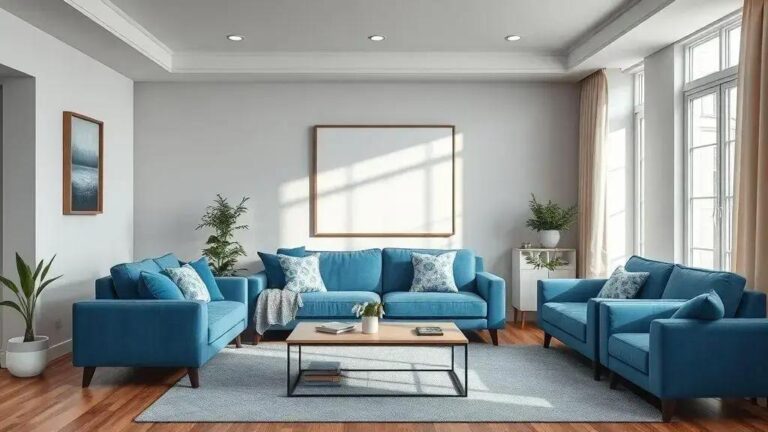 Como incluir um sofá azul na sua decoração: 10 dicas essenciais 3 Como incluir um sofá azul na sua decoração: 10 dicas essenciais