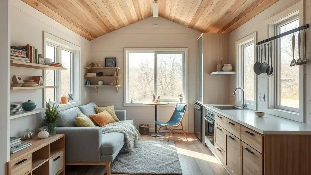 Design inteligente e soluções de armazenamento na tiny house