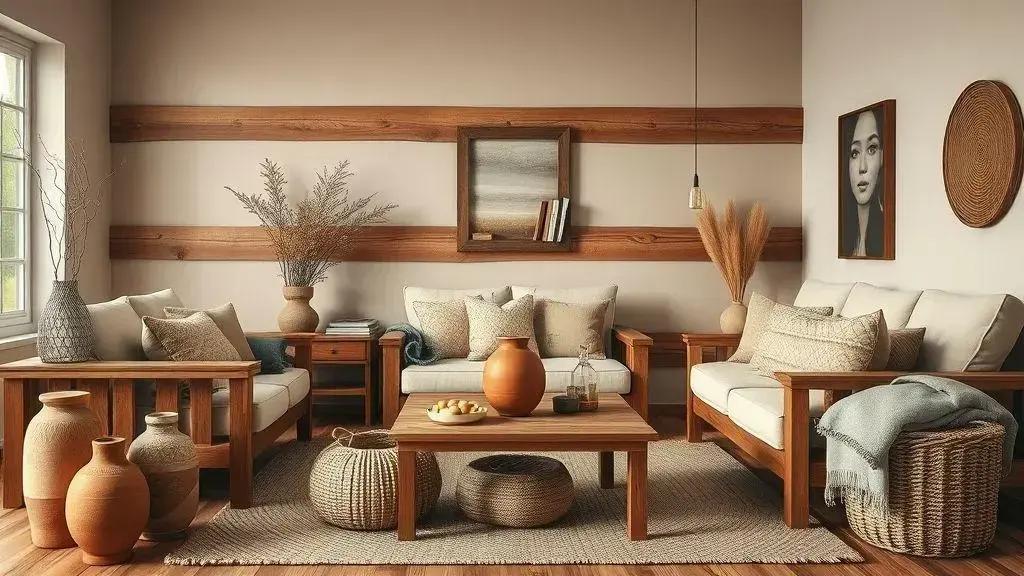 O papel da madeira, tons terrosos e acessórios rústicos na decoração acolhedora O papel da madeira, tons terrosos e acessórios rústicos na decoração acolhedora