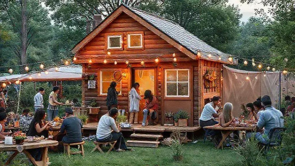 Celebrações na Comunidade de Tiny Houses