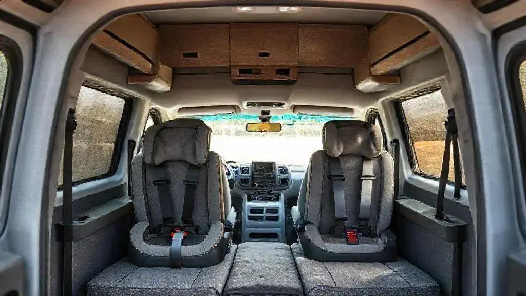 Segurança e armazenamento de assentos em movimento