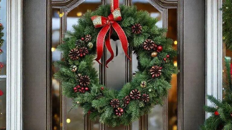 Aposte na guirlanda de Natal para uma decoração encantadora