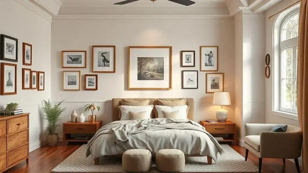 Quadros decorativos no quarto: estilo e personalidade