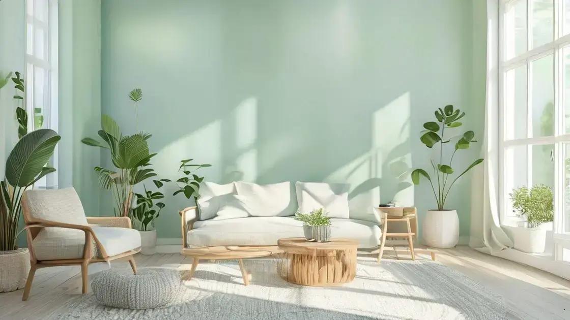 Cores ideais para interiores que promovem frescor e conforto visual