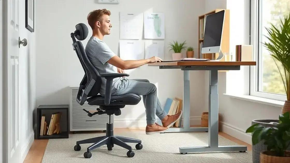 Ergonomia e conforto nos móveis: mesa e cadeira ideais