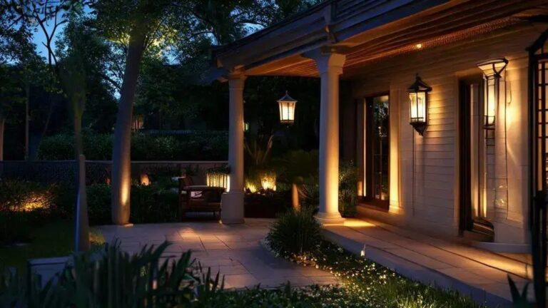 Iluminação externa: transforme sua varanda e área externa com estilo e segurança