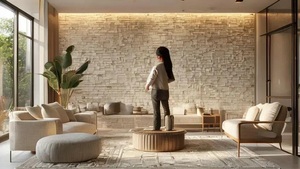 Vantagens e desvantagens do porcelanato 3D na decoração