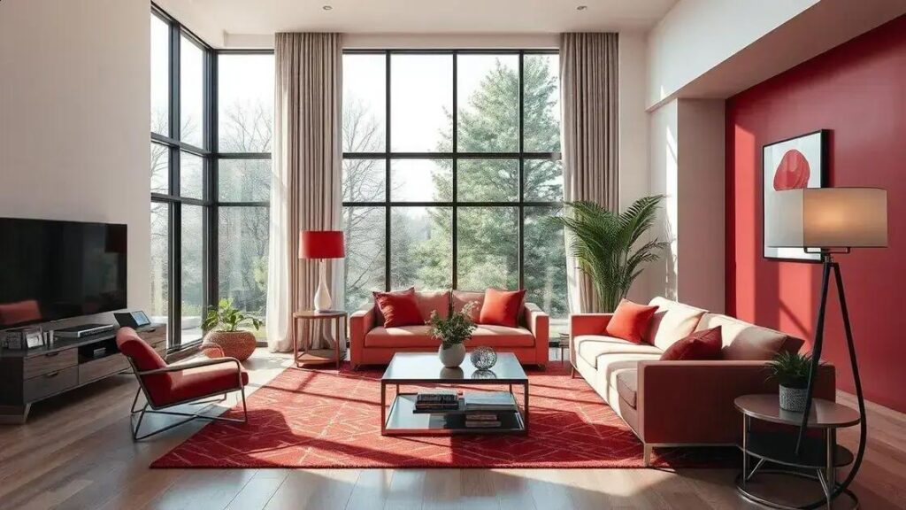 Como o vermelho pode transformar ambientes de forma elegante