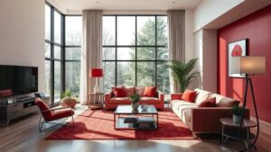 Como o vermelho pode transformar ambientes de forma elegante