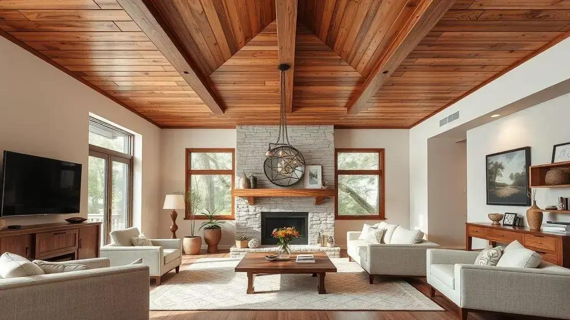 Teto em madeira como elemento de continuidade