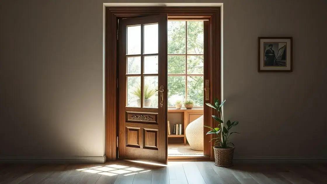 Vantagens da porta francesa Vantagens da porta francesa