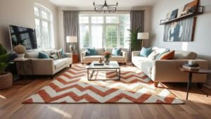 Como usar o tapete chevron na decoração da sua casa