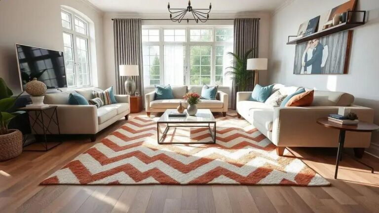 Como usar o tapete chevron na decoração da sua casa