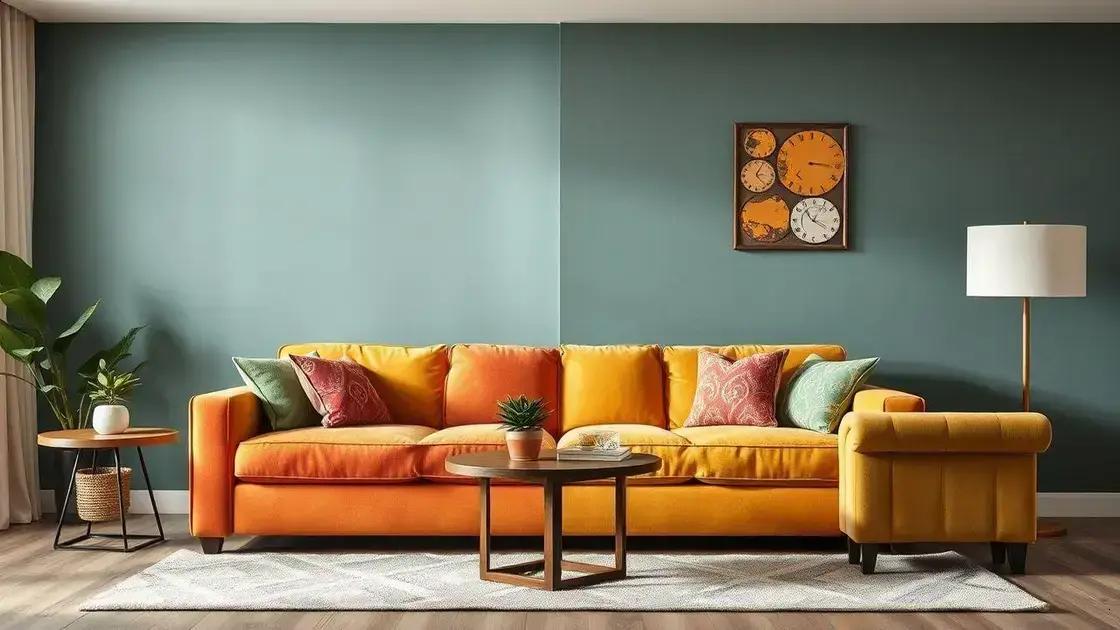 Diferença entre sofá retrô e vintage