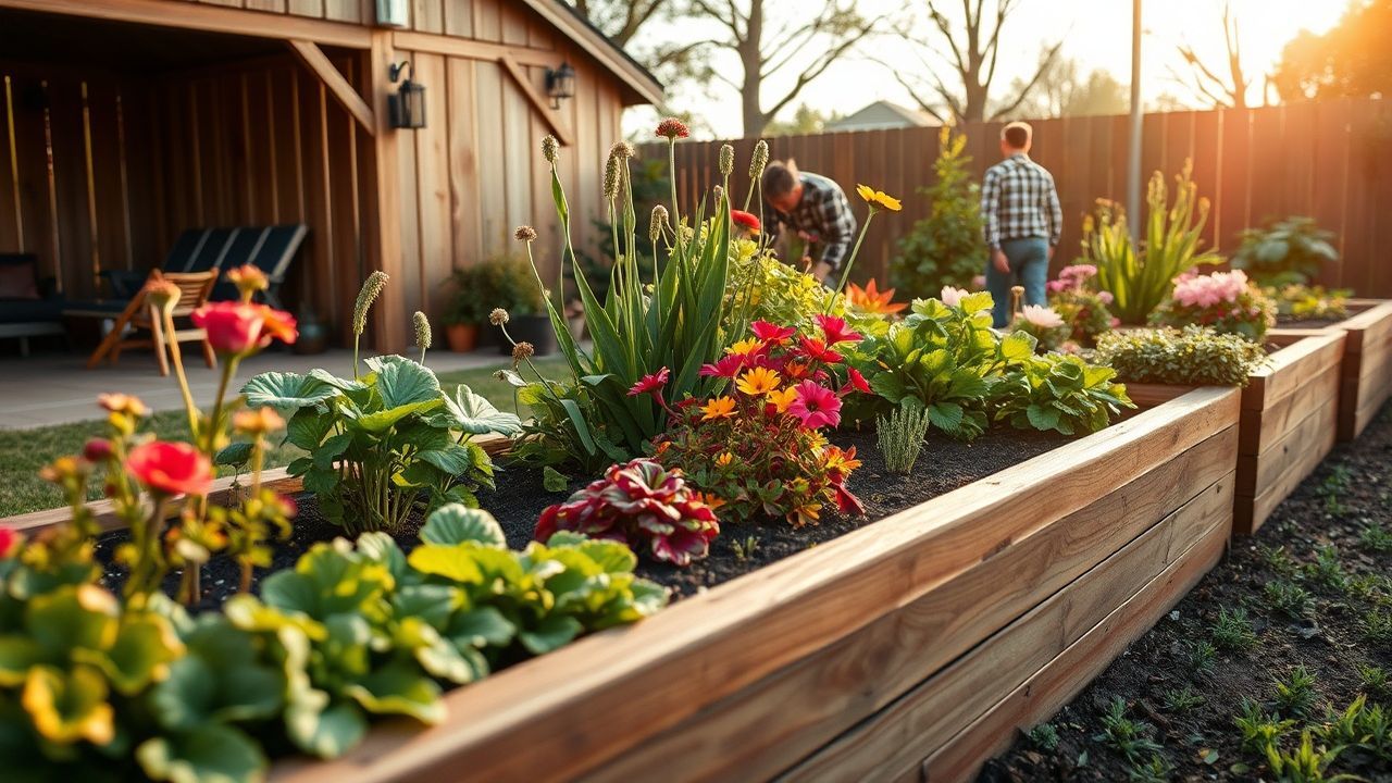 horta elevada Representação visual do processo 1