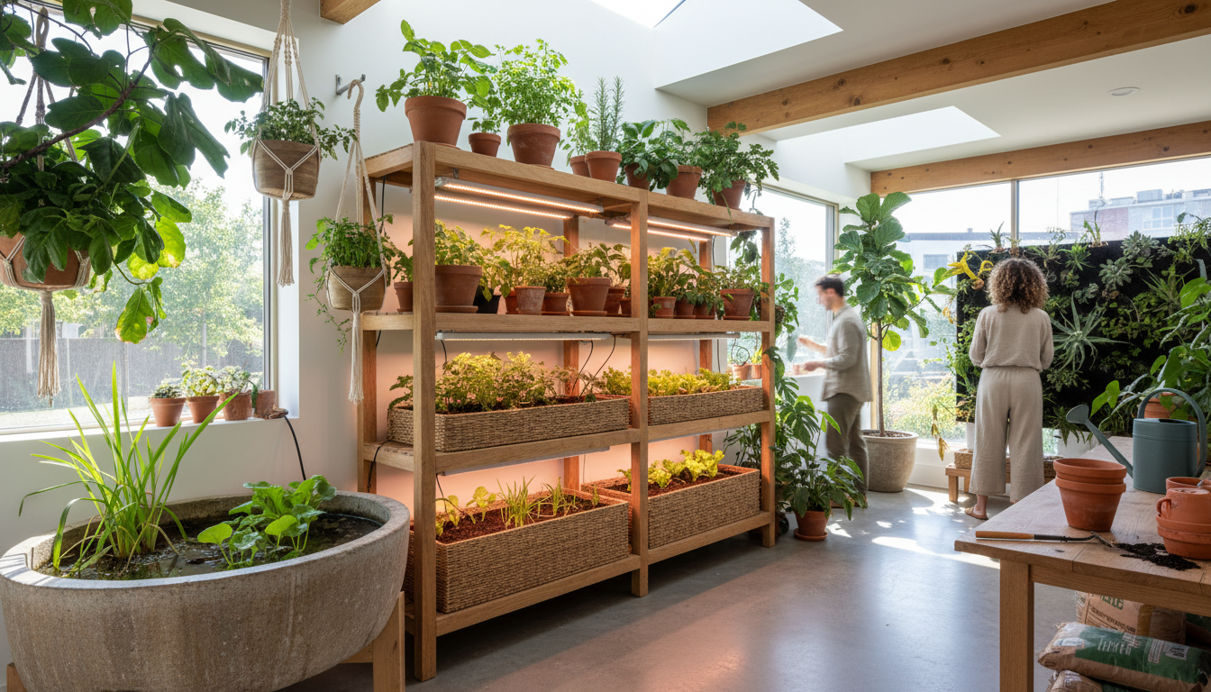 hortas domésticas e jardins internos 1