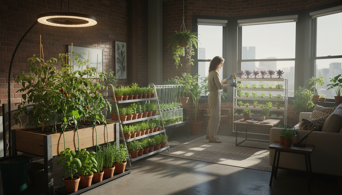 hortas domésticas e jardins internos 2