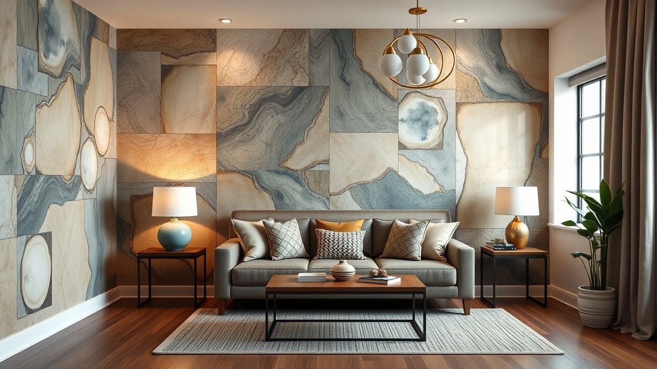 painéis decorativos de parede Representação visual do processo 1