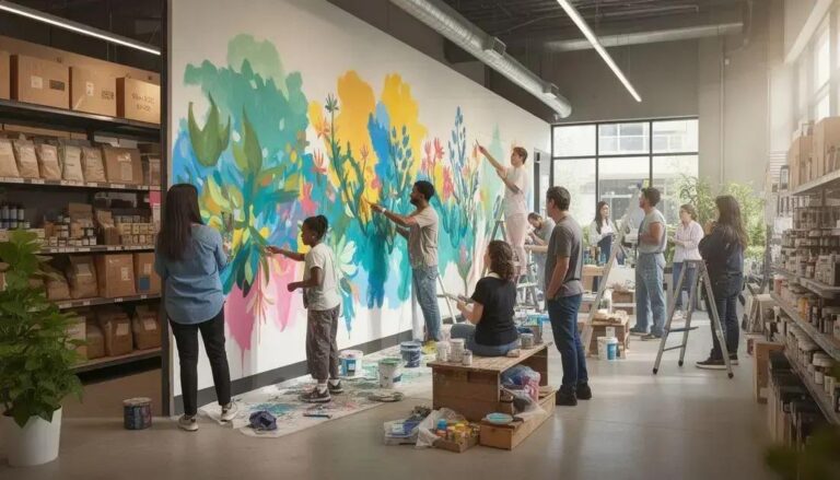 Participe do mural colaborativo na Leroy Merlin Anália Franco