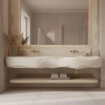 Transforme seu banheiro com a elegância da bancada esculpida