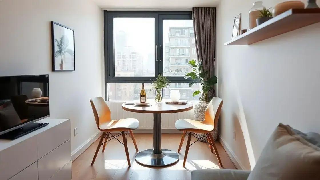 Vantagens da mesa dobrável em ambientes pequenos