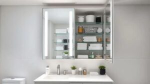10 razões para incluir um armário com espelho no banheiro