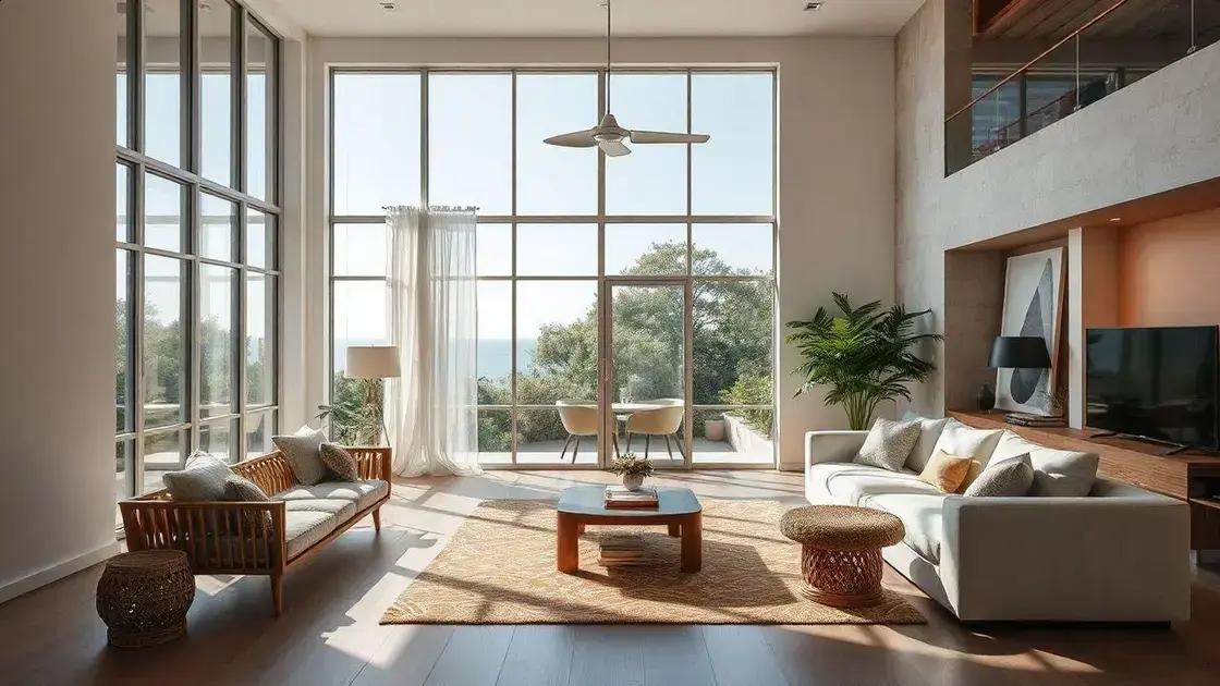 A importância da iluminação e janelas grandes