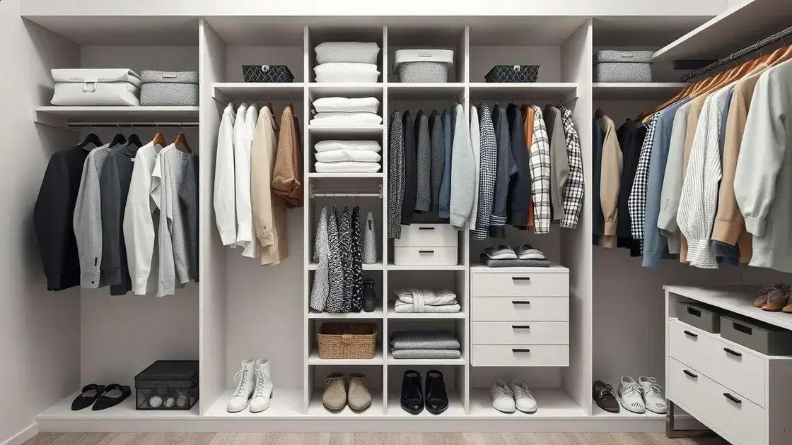Benefícios de um closet bem organizado