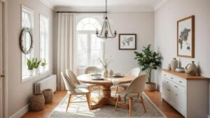 Como transformar sua sala de jantar pequena em um espaço aconchegante