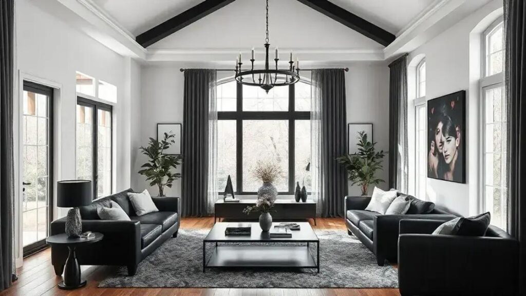 Como Usar a Cor Preta na Decoração com Equilíbrio e Estilo