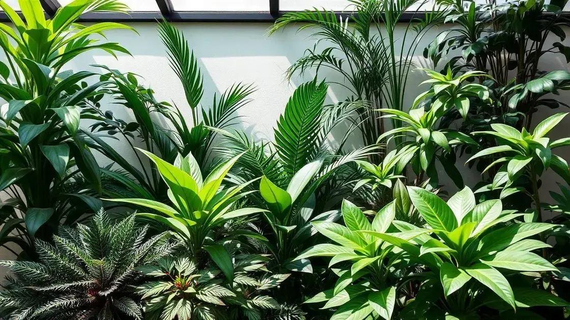 Principais espécies de plantas de sombra